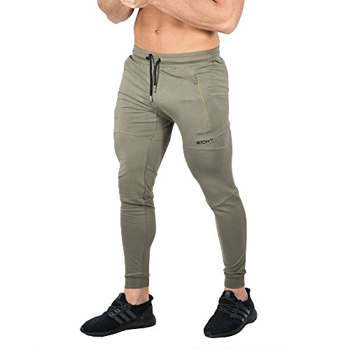 khaki tapered joggers