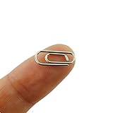 MEI YI TIAN 50 Count Metal Mini Paper Clips 3/5 Inch Nickelage Finishes Steel Paper Clip
