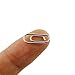 MEI YI TIAN 50 Count Metal Mini Paper Clips 3/5 Inch Nickelage Finishes Steel Paper Clip