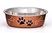 Loving Pets Bella Dog Bowls- Stainless Steel Dog & Cat Bowls - Spill Proof Dog Food Bowl, Cat Bowl, Puppy Essentials & Pet Supplies Great for Home & Travel (X-Large 65-100lbs, Copper)