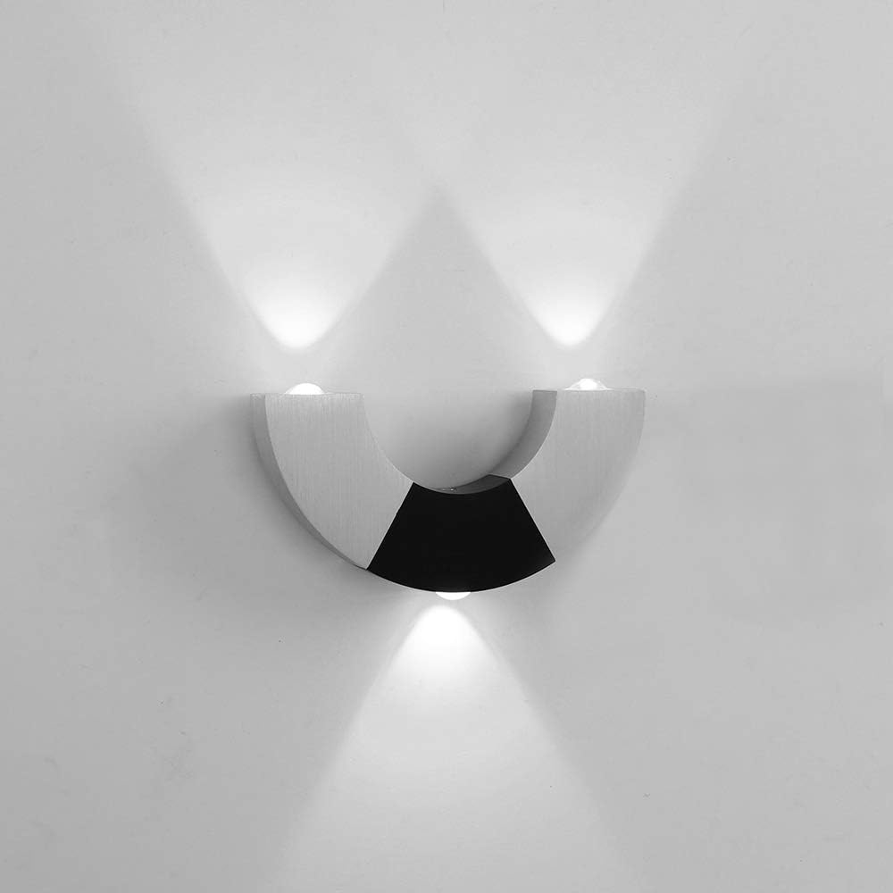 OurLeeme 3W LED Wall Light, Aluminum Modern Indoor Up and Down Lights