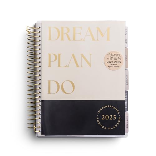 Dream Plan Do - 2024-2025 18-Month Inspirational Agenda Planner (July 2024 - December 2025)