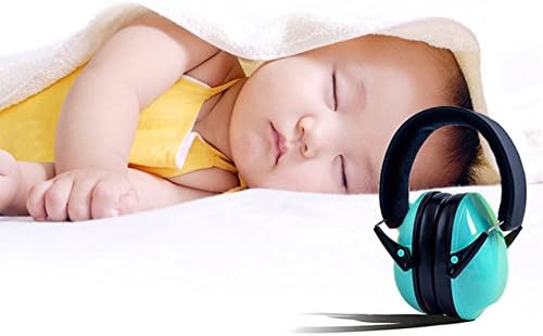 Adjustable Headband Folding Soundproofing Earmuffs Hearing Protection Ear Muffs for Kids /Infant/Students(3-12 Years Old) (sky blue)
