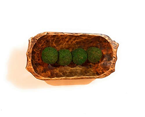 Farmhouse Rustic Wooden Decorative Bowl With Handles-Dough Bowl- The Big Horn