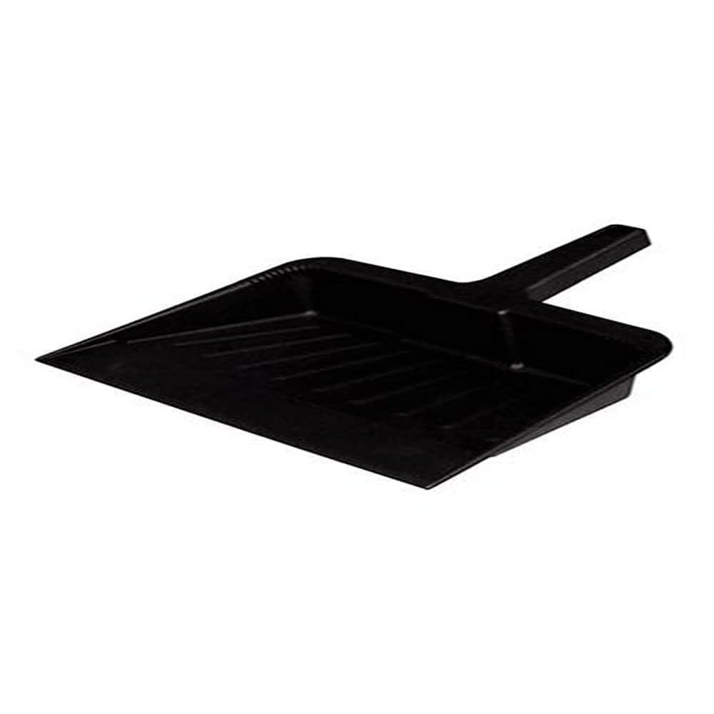 Jantex 6379 Heavy Duty Dust Pan 125X315X330mm Black Cleaning Sweeper Broom Mop