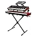 On-Stage KSA8500 Deluxe Keyboard Tier (Multi-Level Keyboard Support for Stacking Digital Pianos, MIDI Controllers, Synthesizers&Organs, Up to 66LBs, Adjustable Arm, Fits X-Style Stands, Black)