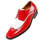 Amali Mens Two-Tone Wingtip Oxford Dress Shoe Style P1056