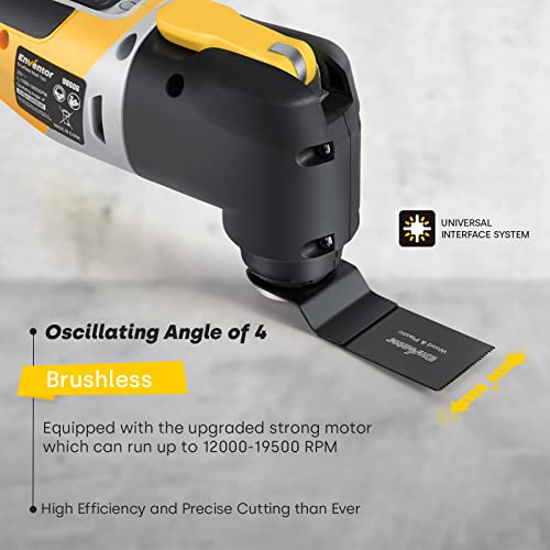 Oscillating Tool, ENVENTOR 20V Brushless Cordless Oscillating Tool Kit