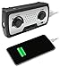 Ambient Weather WR-77 Compact Emergency Radio with AM/FM/Weather Band, Flashlight, 5,000 mAh Smart Phone Charger