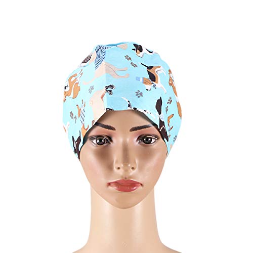FENICAL Surgical hat Scrub Cap Unisex Adjustable Surgical hat