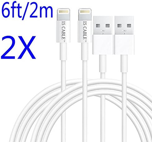 Lightning Cable,I5 Cable(TM) iPhone Cable Lightning to USB Cable iPhone Charger for iPhone 7/7 plus 6/6s/6 plus/6s plus,Se/5s,iPads Air/Minis (6Foot/2meter 2-Pack)