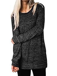 XIEERDUO Comfy Sweatshirts For Women Tunic Tops