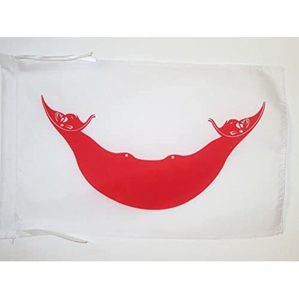 AZ FLAG - Easter Island Flag - 18'' x 12'' - 100% Polyester Rapa Nui - Chile Small Banner with Two Cords - Fade Resistant - Vivid Colors - 18x12 in - 45x30 Cm — image 1