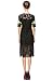 Tuliplazza Women's Floral Cocktail Party Prom Midi Embroidered Lace Dress