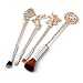 REINDEAR GOT Game of Thrones Costume Brushes Merchandise - Daenerys Targaryen Stark Mother of Dragon Iron Throne Makeup Brushes (Rose Gold)