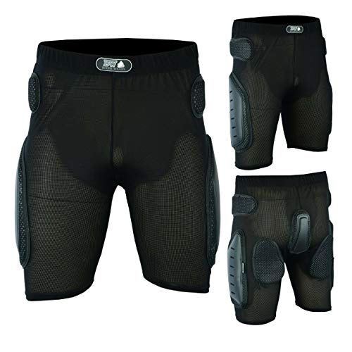 Motorbike Motorcycle Body Armour Protective Shorts Protection Impact Hip Body Safety Embossing Black Shorts