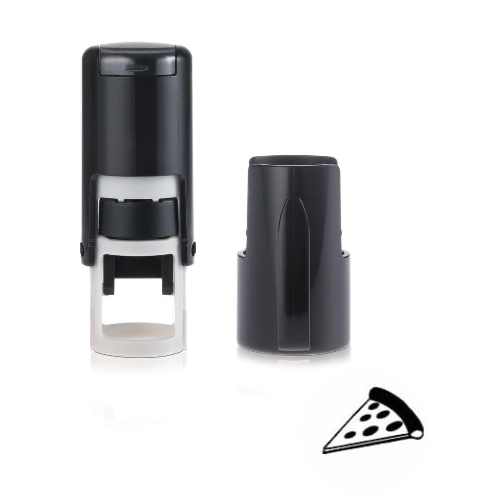 Pizza Stamp – Loyalty Card Stamper - Self Inking Black Ink – Approx. 11mm
