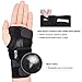 EXski Wrist Brace for Carpal Tunnel, Night Sleep Wrist Support Brace with Removable Metal Splints Left Hand Large