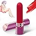 Bullet Vibrator for Clit Stimulation, Discreet Mini Lipstick Vibe with 10 Vibration Modes Rechargeable Waterproof G-spot Stimulator Sex Toys for Women (Red)