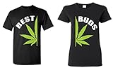 Shop4Ever Best Buds Pot Leaf Marijuana Weed Matching T-Shirts