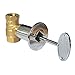 Onlyfire 1/2 Inch Straight Gas Key Valve Kit for Fire Pit Fireplace, Polished Chrome Flange and 3 Inch Key