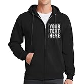GotPrint Custom Embroidered Zip Up Hoodie | Personalized Embrodiered Zip-Up Hoodies for Men, Women, Design Your Own Jacket