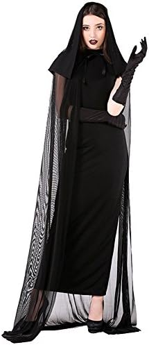Womens Hooded Cloak Costumes Cape with Gloves for Halloween Party Christmas