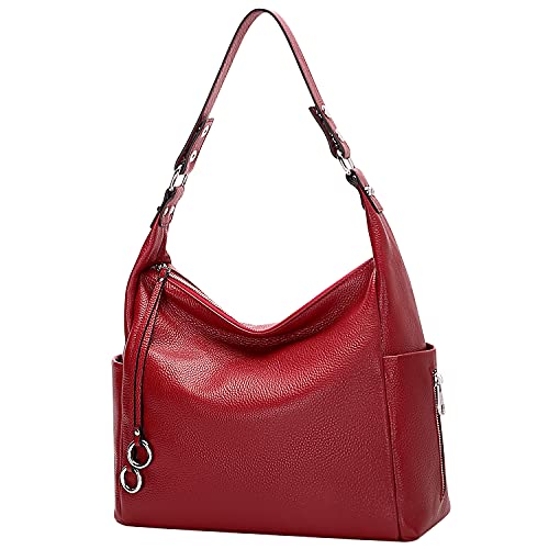 Over Earth Genuine Leather Hobo Purses and Handbags for Women Ladies