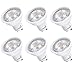 Hyperikon GU10 LED Bulb Dimmable, 50 Watt (6.5W), MR16 LED Bulb, 2700K, UL, Energy Star, 6 Pack