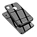 KADES Compatible for iPhone X Case Protective Tempered Glass Case with Premium Shockproof and Anti-Scratch Phone Case Compatible for Apple iPhone X - Black