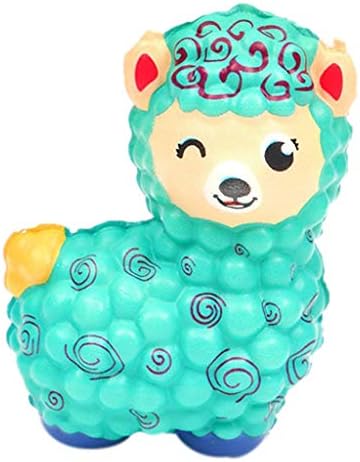 Diadia Squishies Kawaii Adorable Squishies Soft Galaxy Sheep Slow Rising Fruit Scented Stress Relief Toys (B) (Light Blue)