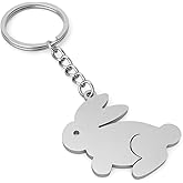DONWOIE Bunny Keychain - Cute Key Chains for Women Bag Charms, Rabbit Keychins Gift for Wemen Friands Girls Teens