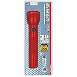 Maglite Heavy-Duty Incandescent 2-Cell D Flashlight, Red