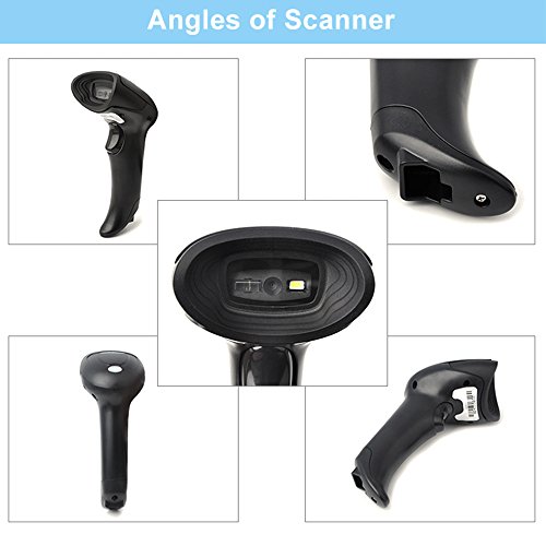 Handheld-Barcode-Scanner-MUNBYN-for-1D-and-2D-Bar-code-with-15-Meters-USB-Cable