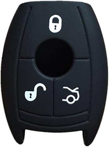 KWH Silicone Key Fob Cover Case Protector Smart Remote Control Shell Keyless Entry Case Holder Cover For Mercedes Benz W203 W210 W211 AMG W204 C E R CL GL S SL BGA CLS CLK CLA SLK Case Classe IYZ3312