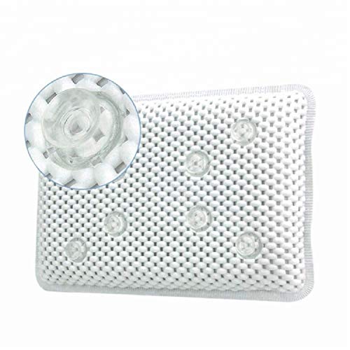 Elaine Karen Deluxe Thick Luxury Spa Bath Pillow, Super Grip Suction Cups - Turquoise