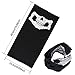 WOVTE Black Seamless Bandanas Skull Face Tube Mask Pack of 2
