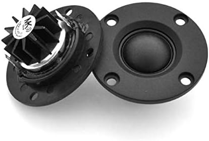 HermosaUKnight 1 Pair 6Ohm 30W Audio Tweeter Speaker Silk Film Treble Loudspeaker Horn-black
