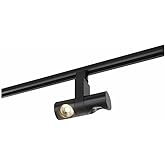 Nuvo Lighting TH480 LED Pipe Dual Track Head, Black, 3.75" x 2.375", 24-Degree Beam