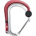 Qlipter by Lulabop Carabiner Hanger with Rotating Folding Hook - Strong Clip for Camping, Travel; Adventure Tool; Sports Accessory; Organizing Gadget; Baby Gear (Phoenix Red)