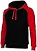Angel Cola Men's Cotton Raglan Hoodie String Pullover Sweatshirt