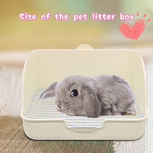 BWOGUE Rabbit Litter Box Toilet,Potty Trainer Corner Litter Bedding Box