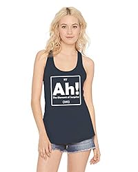 Ladies Tank Top Ah! The Element of Surprise Indigo L