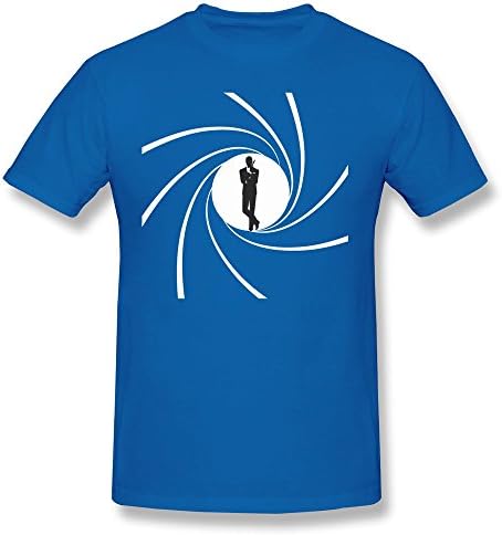 PNHK Men's 007 James Bond Logo T Shirt XX-Large RoyalBlue