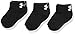 Under Armour Lowcut Socks (3 Pack), Toddler(5-6.5), Black