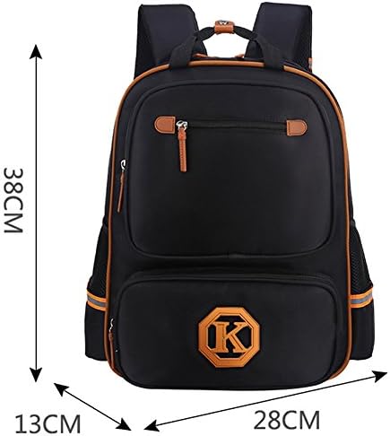 2 Sizes 1-3-6 Grade Children Backpack Primary School Bag Shoulder Purse Travel Satchel Laptop(small, black)