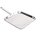 Chef's Secret T304 Stainless-Steel 11-Inch Square Griddle, Ideal for Grilling