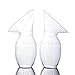 Newtion 2Pcs Babies Portable Silicone Comfortable Manual Breastmilk Pump Suction For Travel