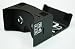 Google Cardboard @ 45mm Focal Length Virtual Reality Google Cardboard with Printed Instructions and Easy to Follow Numbered Tabs (WITH NFC and FREE HEAD-STRAP) Black