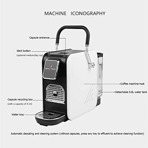 Espresso-Kaffeemaschine Smart Panel Vorheizen Kaffee Kapsel Maschinen vollautomatische Temperaturkontrolle – Bild 8